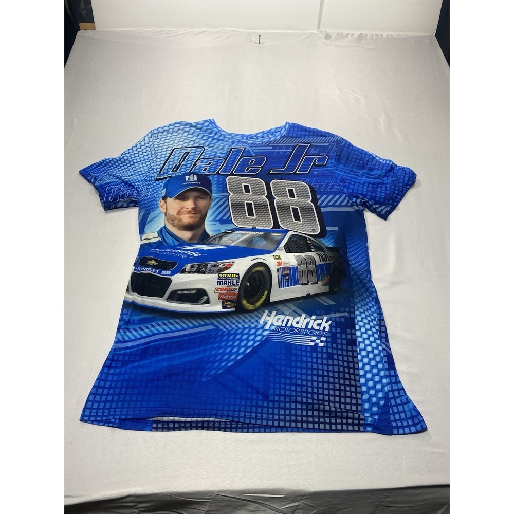 Dale Earnhardt Jr 88 Hendrick Motorsports Nationwide AOP Shirt XL NASCAR Tee